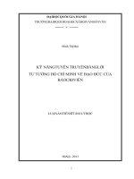 Ảnh hưởng của khả năng ngôn ngữ lên việc giải bài toán có lời văn của học sinh lớp 4 một số trường tiểu học tại TP hồ chí minh 
