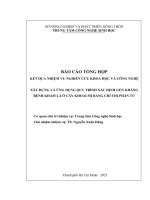 Xây dựng và ứng dụng quy trình xác định gene kháng bệnh khảm lá ở cây khoai mì  bằng chỉ thị phân tử 