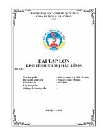 Quan điểm toàn diện và sự vận dụng vào quá trình xây dựng và phát triển của đại học Kinh Tế Quốc Dân