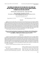 Ảnh hưởng của phương pháp cấy vùi phân với các liều lượng đạm đến sinh trưởng, năng suất và phẩm chất trên hai giống lúa OM5451 và OM6976 vụ hè thu 2020 tại cần thơ 