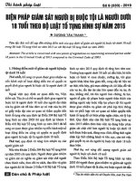 Biện pháp giám sát người bị buộc tội là người dưới 18 tuổi theo bộ luật tố tụng hình sự năm 2015 