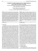 Nghiên cứu khử hydro sulfua trong biogas bằng phương pháp sinh học