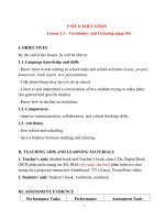 Kế hoạch bài dạy tiếng anh 7 bộ sách  i learn smart world (kì 2) ILSW  