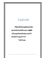 Một số kiến nghị hoàn thiện chính sách đào tạo nguồn nhân lực của sở giao dịch NHNNoPTNT việt nam 