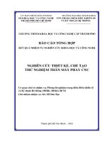 Nghiên cứu thiết kế, chế tạo thử nghiệm thân máy CNC pdf pdf 