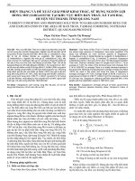 Hiện trạng và đề xuất giải pháp khai thác, sử dụng nguồn lợi rong mơ (Sargassum) tại khu vực biển Bàn Than, xã Tam Hải, huyện núi Thành, tỉnh Quảng Nam