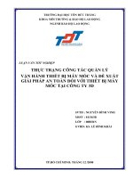 THỰC TRẠNG CÔNG TÁC QUẢN LÝ VẬN HÀNH THIẾT BỊ MÁY MÓC VÀ ĐỀ XUẤT GIẢI PHÁP AN TOÀN ĐÓI VỚI THIẾT BỊ MÁY  MÓC TẠI CÔNG TY 3D