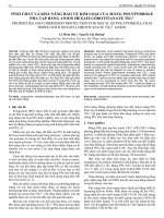 Tính chất và khả năng bảo vệ kim loại của màng polypyrrole pha tạp bằng anion hexafluorotitanate TiF6