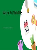 (Mẫu powerpoint) making art with QR8 
