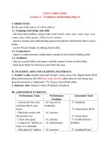 Kế hoạch bài dạy tiếng anh 7 bộ sách  i learn smart world (kì 1) ILSW 