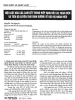 Nội luật hóa các cam kết trong hiệp định đối tác toàn diện và tiến bộ xuyên thái bình dương về bảo hộ nhãn hiệu 