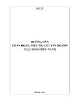 Hướng dẫn chẩn đoán và điều trị PHCN   BYT