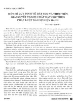 Một số quy định về đặt cọc và thực tiễn giải quyết tranh chấp đặt cọc theo pháp luật dân sự hiện hành 