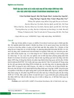 Thiết lập quy trình xử lý mẫu mật ong để thu nhận ADN trực tiếp cho việc phát hiện nhanh clostridium botulinum typ b 
