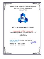 ĐỒ ÁN HỆ THỐNG TRUYỀN ĐỘNG  Nhóm lớp L02 – Đề số 13 – Phương án 5: THIẾT KẾ HỆ THỐNG DẪN ĐỘNG THÙNG TẢI