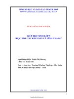 SKKN Rèn luyện kĩ năng giải toán chia hết nhằm nâng cao hiệu quả bồi dưỡng học sinh giỏi lớp 6 ở trư...