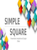 (Mẫu powerpoint) simple square slides 