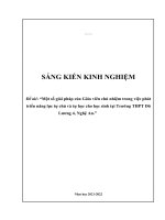 Một số giải pháp của giáo viên chủ nhiệm trong việc phát triển năng lực tự chủ và tự học cho học sinh tại trường THPT 