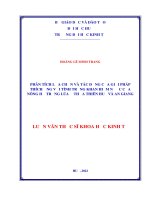 Phân tích lựa chọn và tác động của giải pháp thích ứng với tình trạng khan hiếm nước của nông hộ trồng lúa ở thừa thiên huế và an giang 