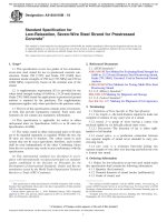 ASTM A416A416M18  Standard Specification for LowRelaxation, SevenWire Steel Strand for Prestressed Concrete