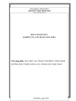 (SKKN HAY NHẤT) dạy học tác phẩm chí phèo theo định hướng phát triển năng lực, phẩm chất học sinh  