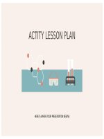 actity lesson plan 