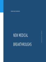 (Mẫu powerpoint) new medical breakthroughs 