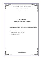 (SKKN HAY NHẤT) một số chuyên đề bồi dưỡng HSG hóa 10 