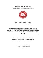 Luận văn thạc sỹ - Phát triển định danh khách hàng trực tuyến (eKYC) tại Ngân hàng Nông nghiệp và Phát triển Nông thôn Việt Nam