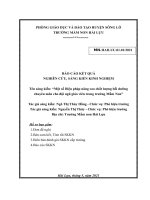 (SKKN HAY NHẤT) một số biện pháp nâng cao chất lượng bồi dưỡng chuyên môn cho đội ngũ giáo viên trong trường mầm non 