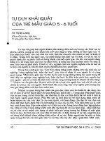 Tư duy khái quát của trẻ mẫu giáo 5 6 tuổi 