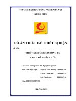THIẾT KẾ ĐỘNG CƠ ĐỒNG BỘ NAM CHÂM VĨNH CỬU