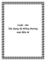 Luận văn xây dựng hệ thống thương mại điện tử 