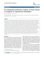 an integrated proteomics analysis of bone tissues in response to mechanical stimulation 