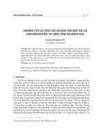 Nghiên cứu lệ cúng cầu an qua văn bản tục lệ hán nôm huyện từ liêm, tỉnh hà đông xưa 