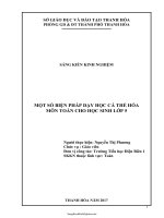 Sáng kiến kinh nghiệm Một số biện pháp dạy học cá thể hóa môn toán cho học sinh lớp 5