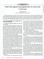 Phát triển ngành công nghiệp thức ăn chăn nuôi 