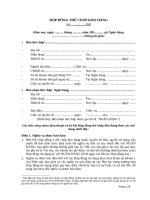 HỢP ĐỒNG THẾ CHẤP KHO HÀNG 