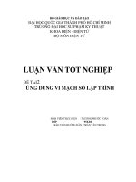 ỨNG DỤNG VI MẠCH số lập TRÌNH 