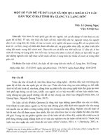 Một số vấn đề dư luận xã hội qua khảo sát các dân tộc ở hai tỉnh hà giang và lạng sơn 