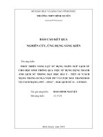 (SKKN HAY NHẤT) phát triển năng lực sử dụng ngôn ngữ lịch sử cho học sinh thông qua tranh ảnh lịch sử trong dạy học bài 9   tiết 10 “cách mạng tháng mười nga năm 1917 