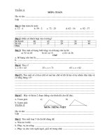 BÀI tập TUẦN TOÁN TIẾNG VIỆT lớp 2 kết nối TRI THỨC NÂNG CAO 2022   2023 TUẦN  (11) 