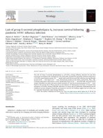 lack of group x secreted phospholipase a2 increases survival following pandemic h1n1 influenza infection 