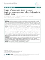 impact of community tracer teams on treatment outcomes among tuberculosis patients in south africa 