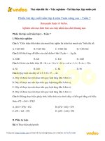 phieu bai tap cuoi tuan lop 4 mon toan nang cao tuan 7 