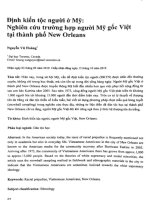 Định kiến tộc người ở my nghiên cứu trường hợp người mỹ gốc việt tại thành phố orleans 