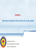 CHƯƠNG 1 tổng quan về hệ quản trị cơ sở dữ liệu và sql server 