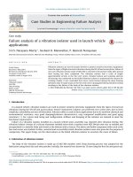 failure analysis of a vibration isolator used in launch vehicle applications 