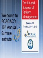 C3 - The Art and Science of Territory Management