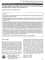 Thực hiện quyền an sinh xã hội về khám chữa bệnh cho người dân thông qua hoạt động công tác xã hội ở việt nam hiện nay  